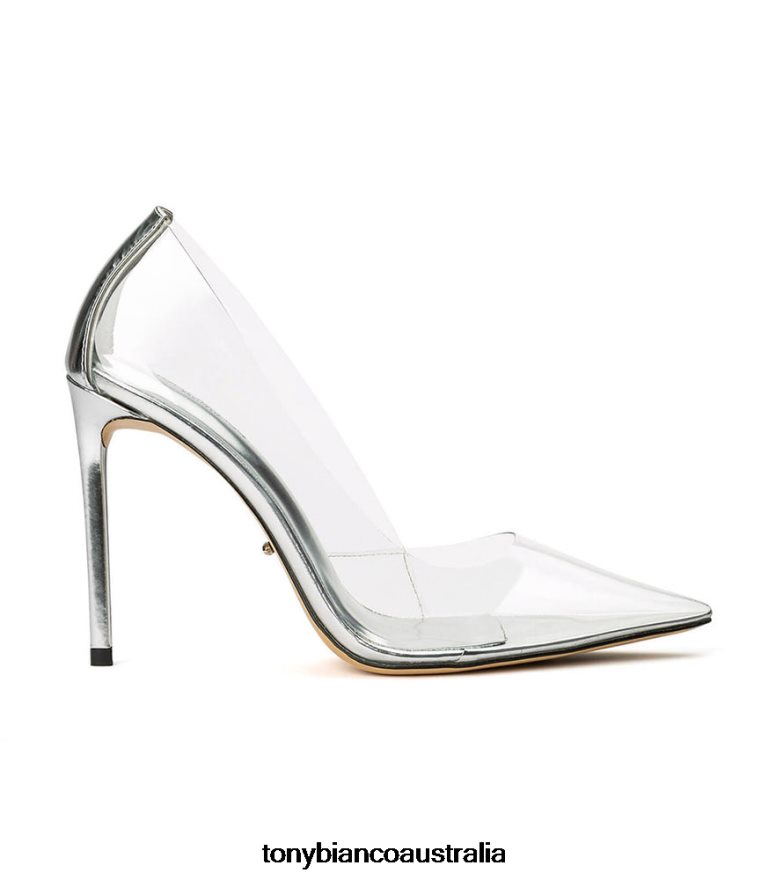 Tony Bianco | Women Clear Vinylite/Silver Alijah Heels DD6F6J205