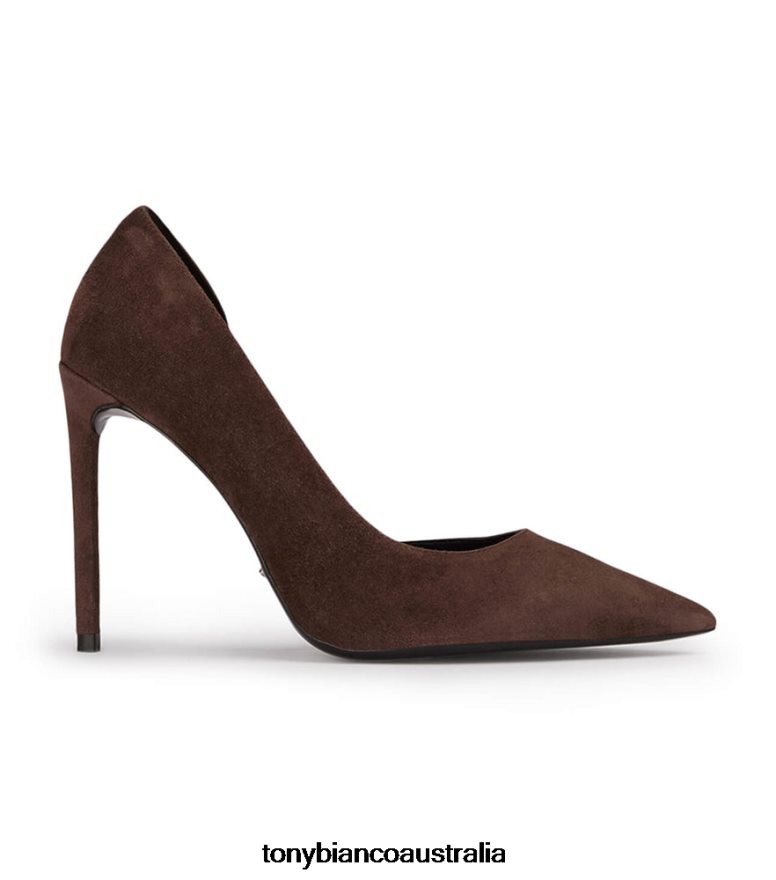 Tony Bianco | Women Espresso Suede Alyx Heels DD6F6J45