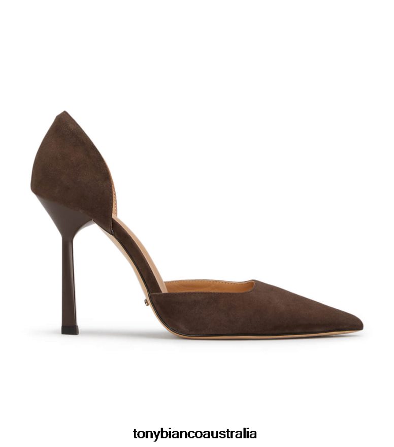 Tony Bianco | Women Espresso Suede Gala Heels DD6F6J320