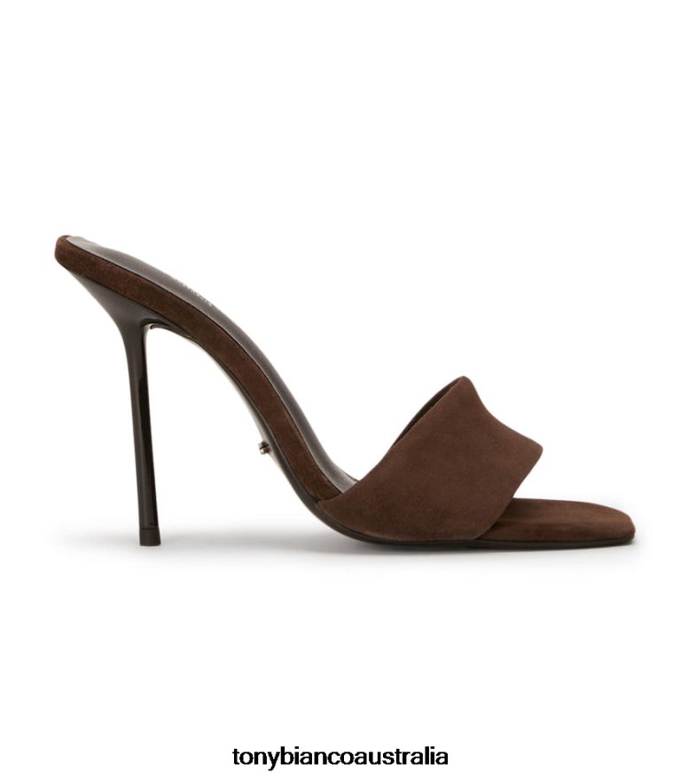 Tony Bianco | Women Espresso Suede Natalie Heels DD6F6J181