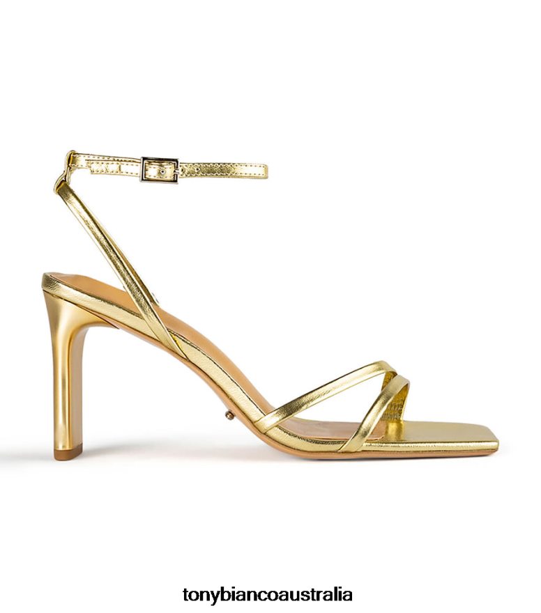 Tony Bianco | Women Gold Nappa Metallic Corso Heels DD6F6J272