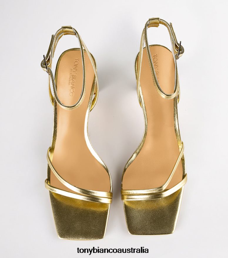 Tony Bianco | Women Gold Nappa Metallic Corso Heels DD6F6J272