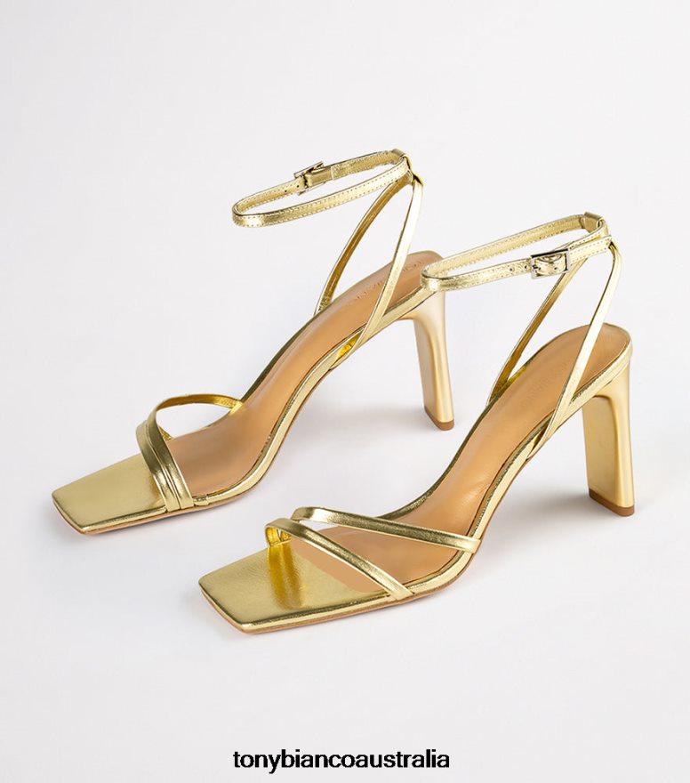 Tony Bianco | Women Gold Nappa Metallic Corso Heels DD6F6J272