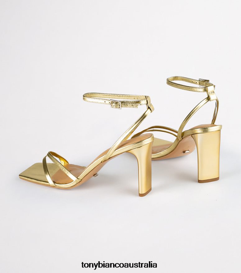 Tony Bianco | Women Gold Nappa Metallic Corso Heels DD6F6J272