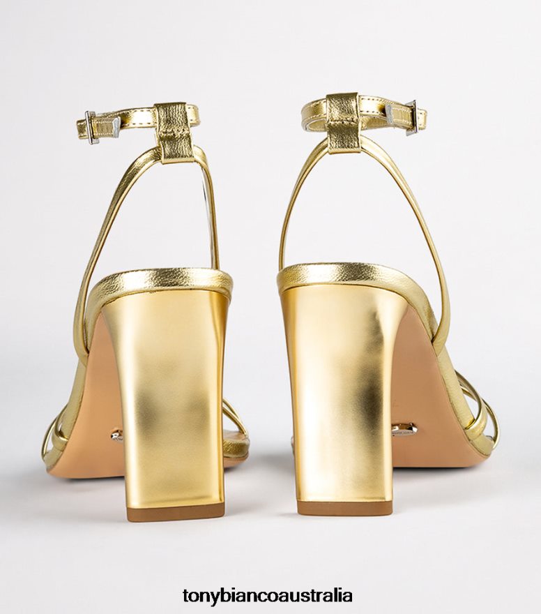 Tony Bianco | Women Gold Nappa Metallic Corso Heels DD6F6J272
