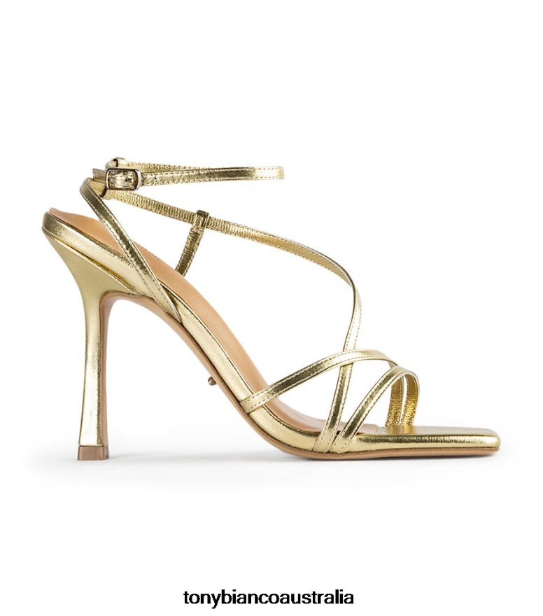 Tony Bianco | Women Gold Nappa Metallic Franci Heels DD6F6J113