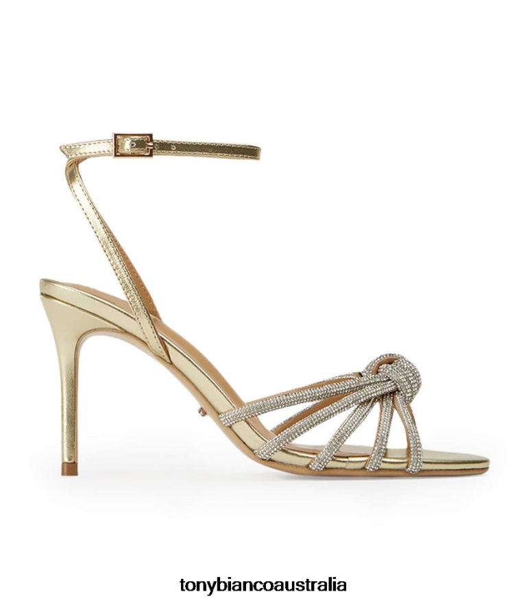 Tony Bianco | Women Gold Nappa Metallic Helena Heels DD6F6J83
