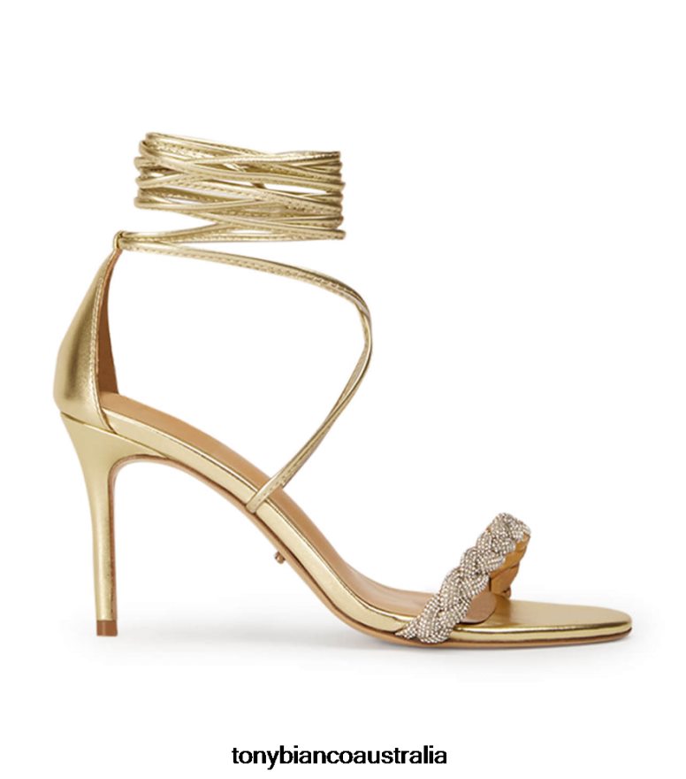 Tony Bianco | Women Gold Nappa Metallic Henley Heels DD6F6J276