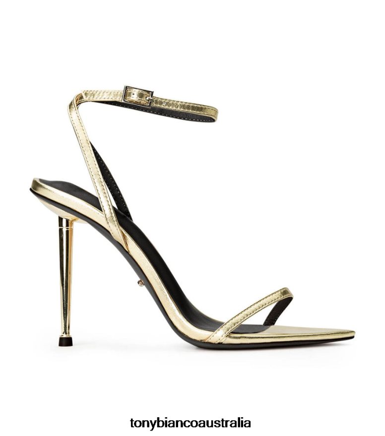 Tony Bianco | Women Gold Nappa Metallic Myra Heels DD6F6J103