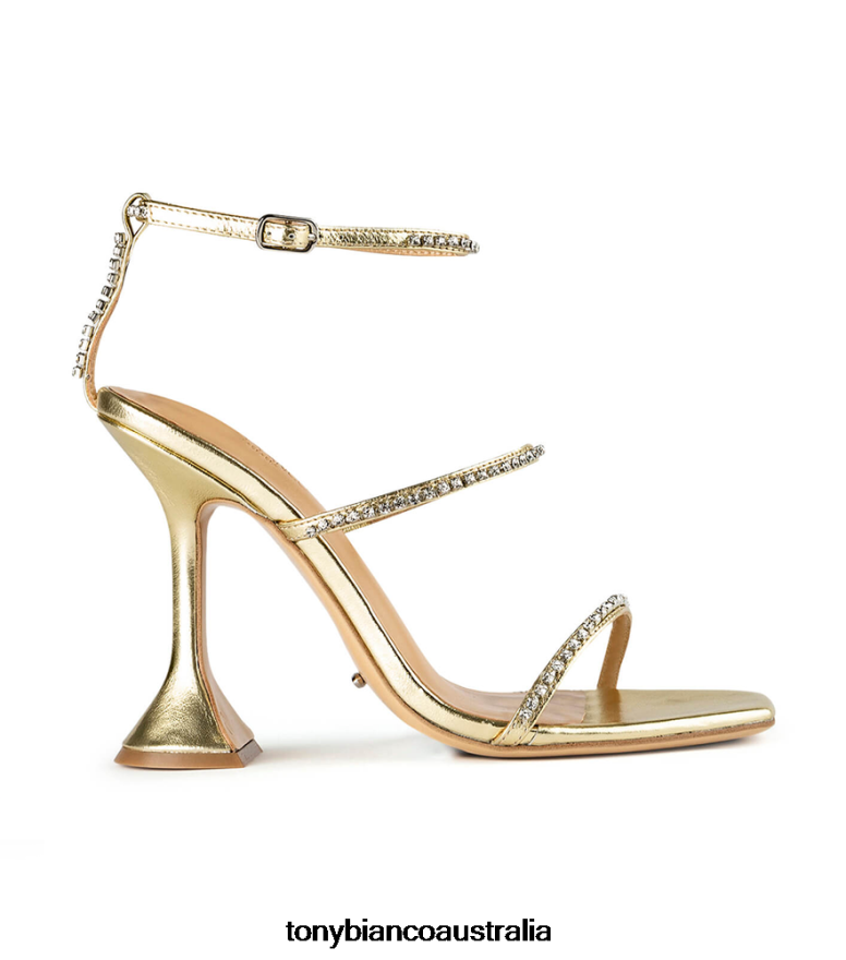 Tony Bianco | Women Gold Nappa Metallic Skye Heels DD6F6J312