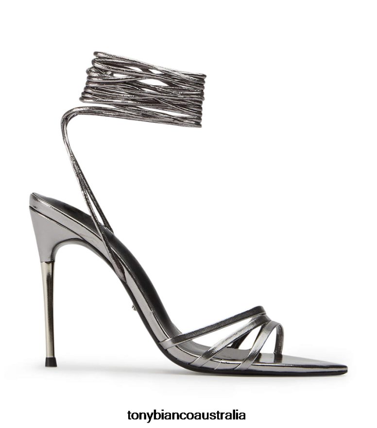 Tony Bianco | Women Gunmetal Glimmer Mavis Heels DD6F6J189