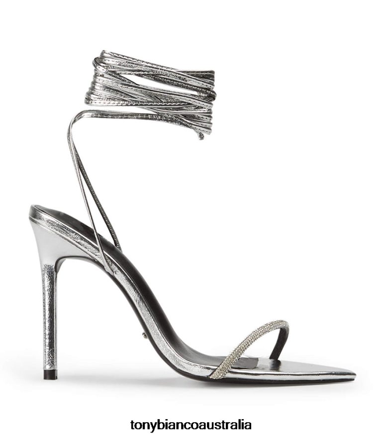 Tony Bianco | Women Silver Foil Makai Heels DD6F6J196