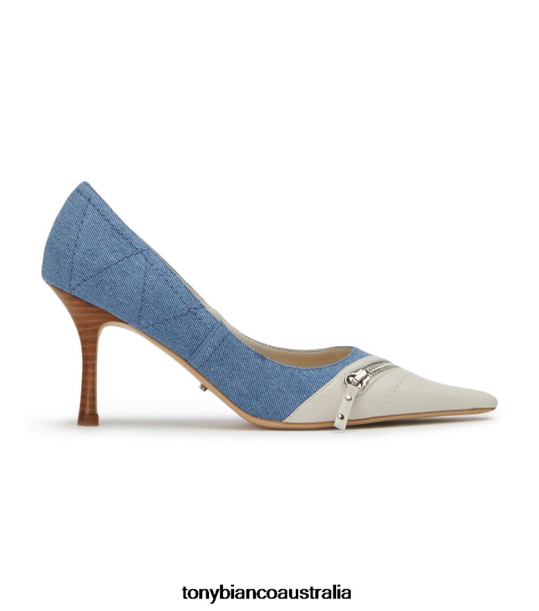 Tony Bianco | Women Washed Denim Swan Heels DD6F6J266
