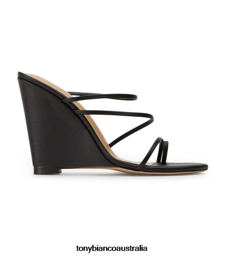 Tony Bianco | Women Black Capretto Gaia Wedges DD6F6J386