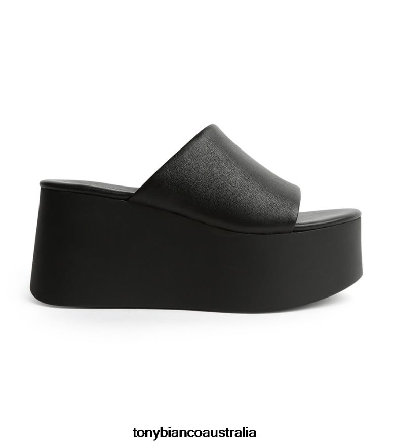 Tony Bianco | Women Black Sheep Nappa Tegan Wedges DD6F6J3