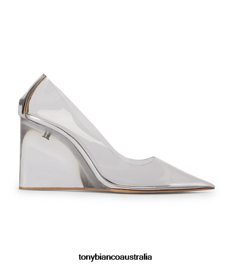 Tony Bianco | Women Clear Vinylite/Silver Dolly Heels DD6F6J334